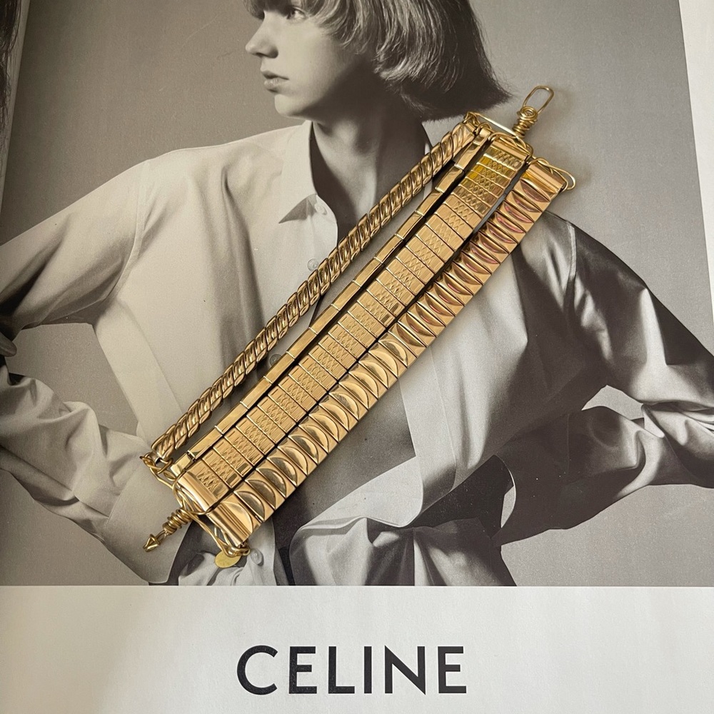 Vintage Gold Multi Layer Watch Strap Wide Bracelet